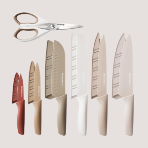 Astercook 13-Piece Kitchen Knife Set with Blade Guards