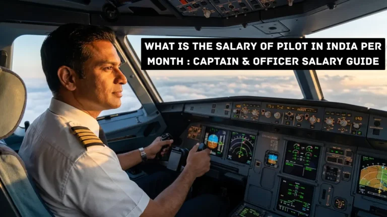 What is Pilot Salary in India Per Month