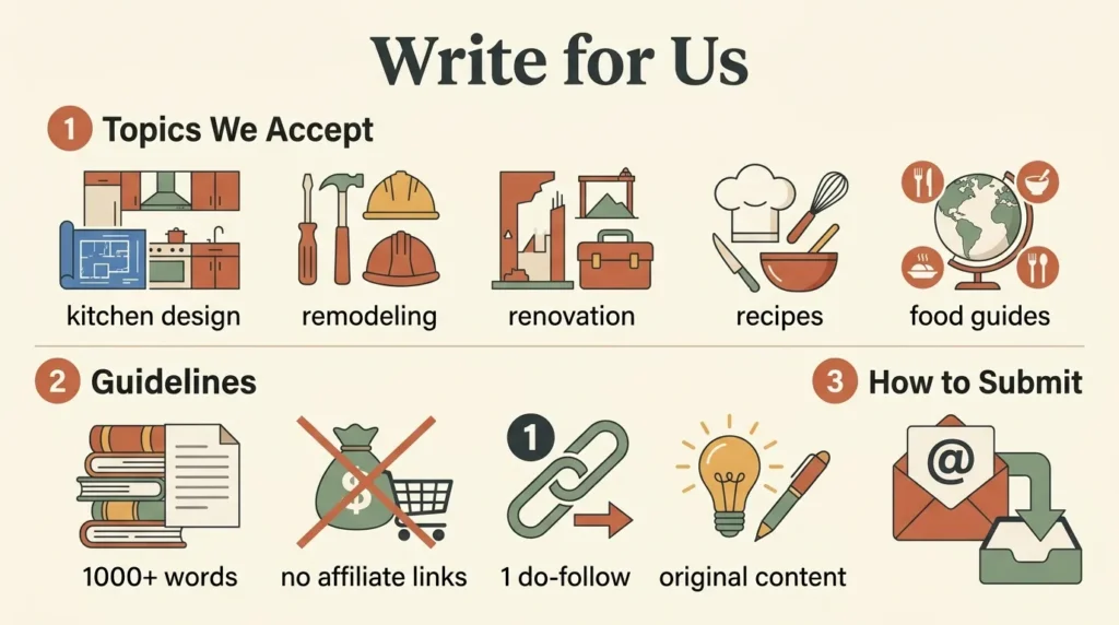 Write for Us – Share Your Kitchen and Food Content