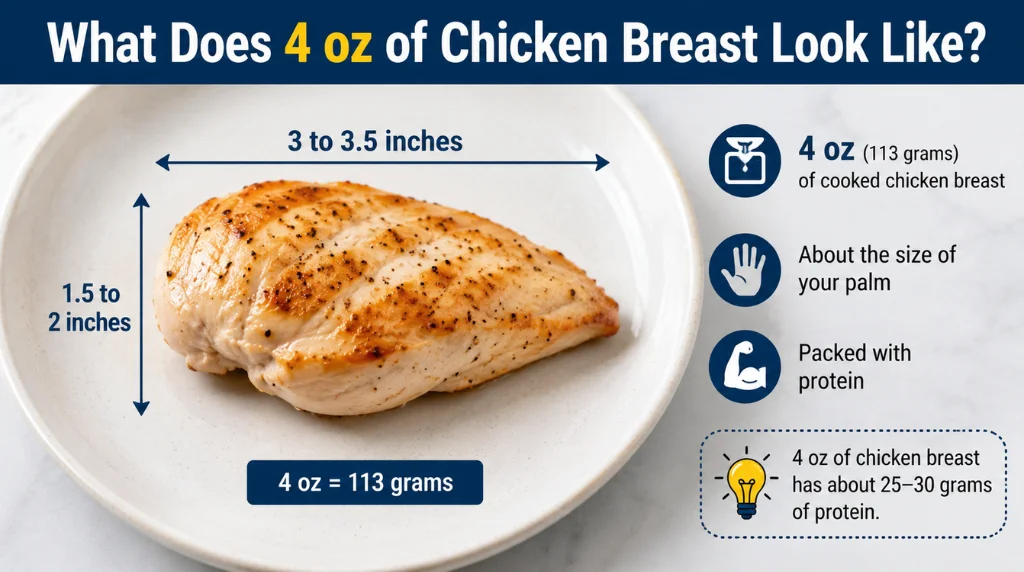 What Does 4 oz of Chicken Breast Look Like?