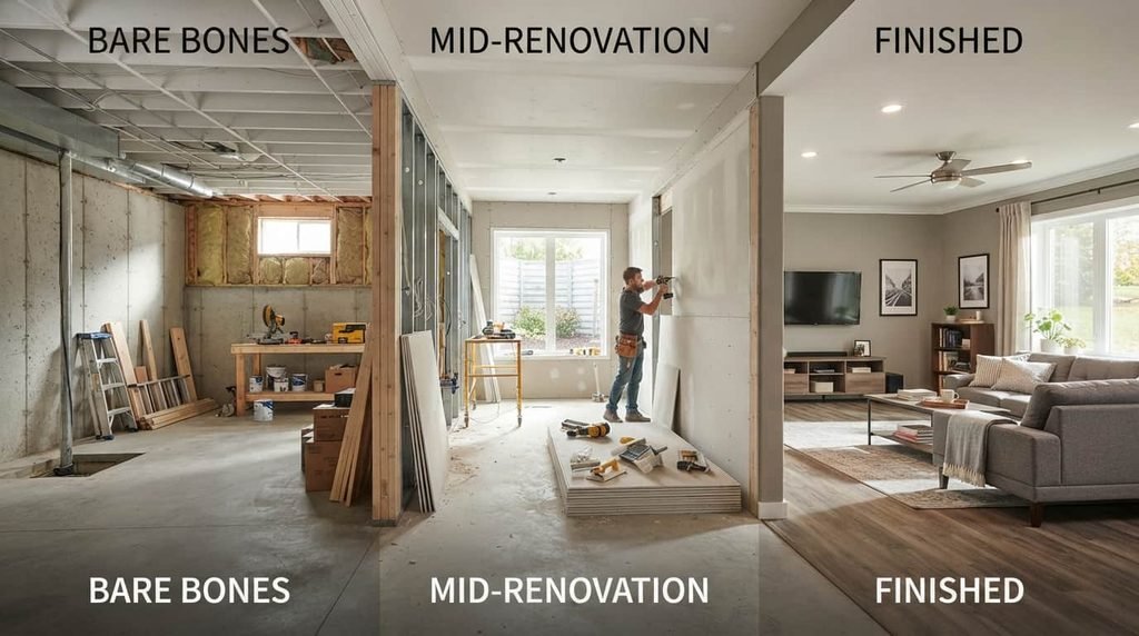 Cost to Finish a Basement by Finish Level