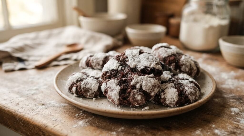  Chocolate Crinkle Cookies