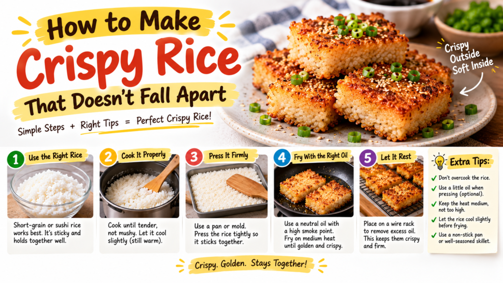 How to Make Crispy Rice That Doesn't Fall Apart