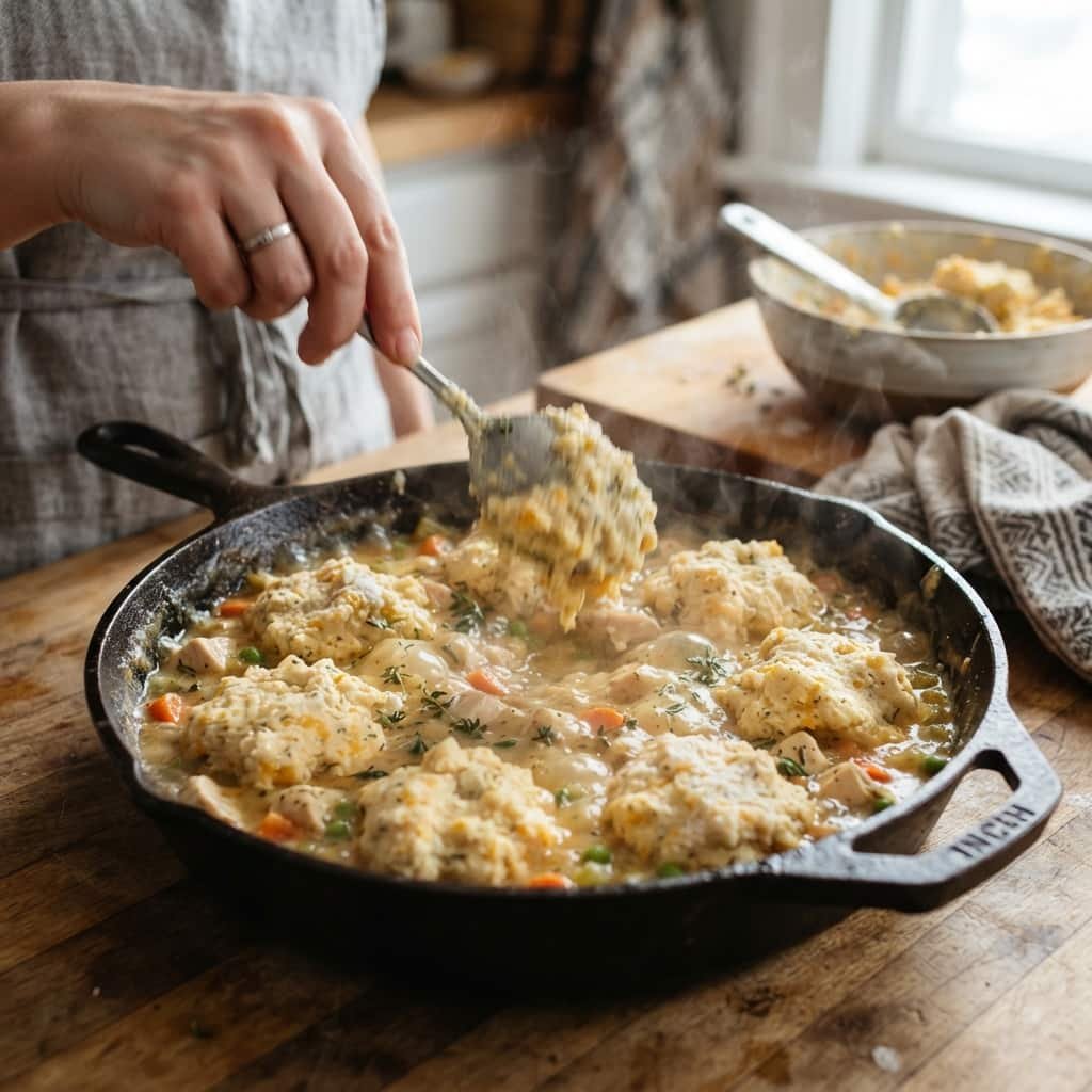 How to Make Cheddar Bay Biscuit Chicken Pot Pie