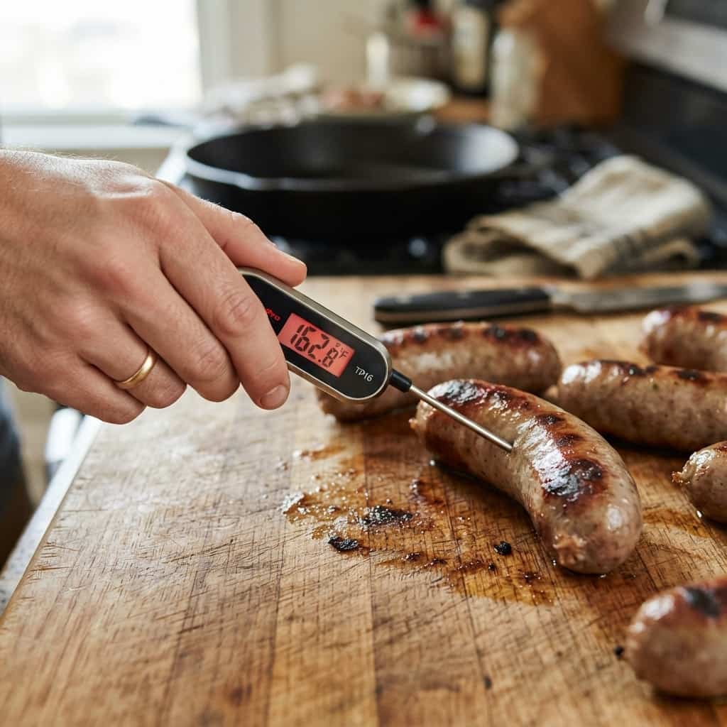 How to Tell When Sausage Links Are Done