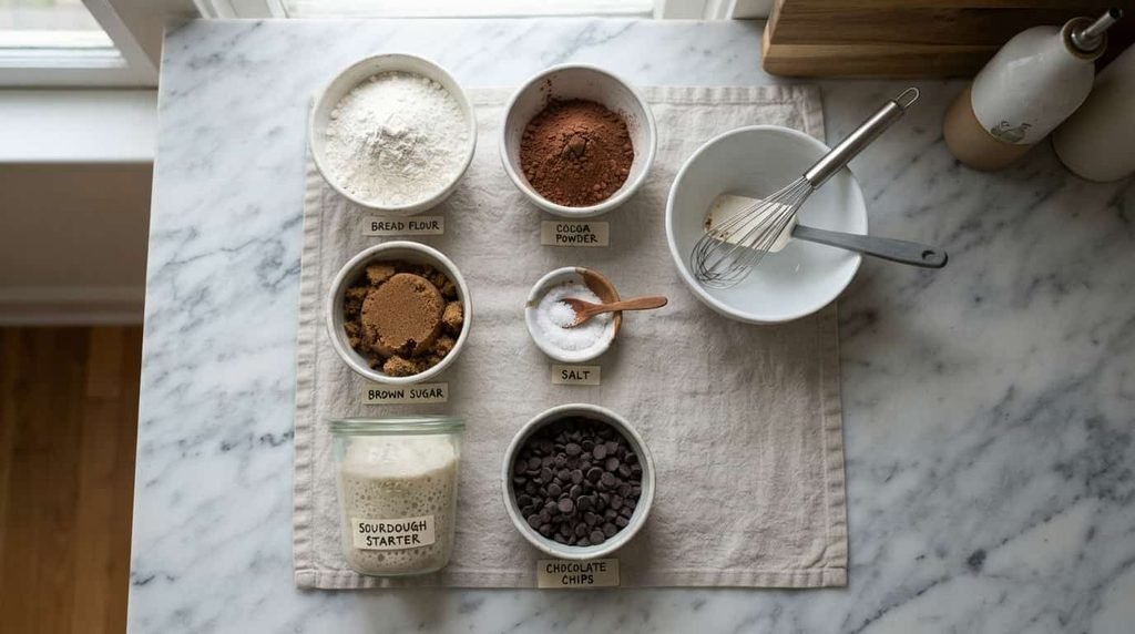 Ingredients You'll Need for Chocolate Sourdough Bread