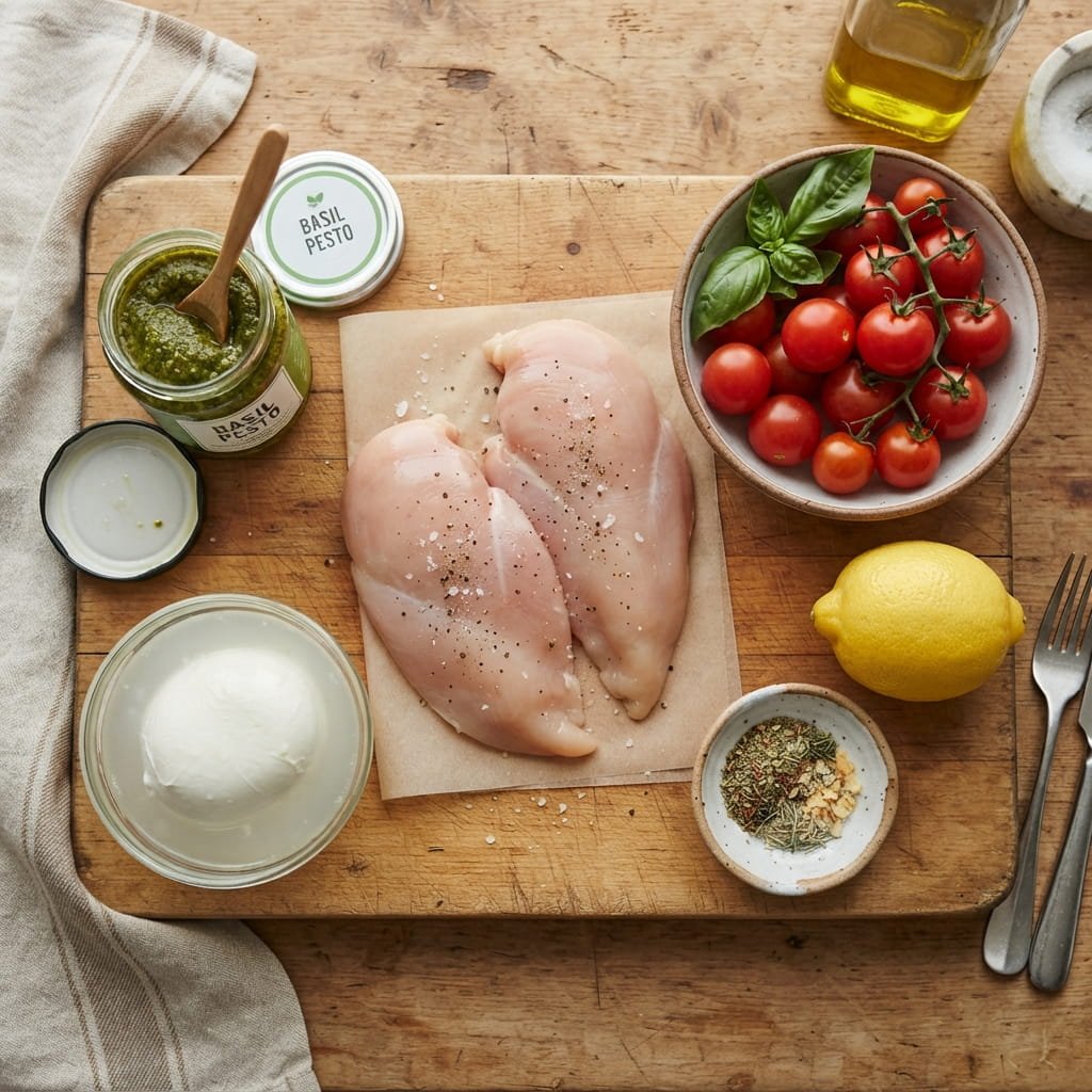 Ingredients for This Grilled Chicken Margherita Copycat