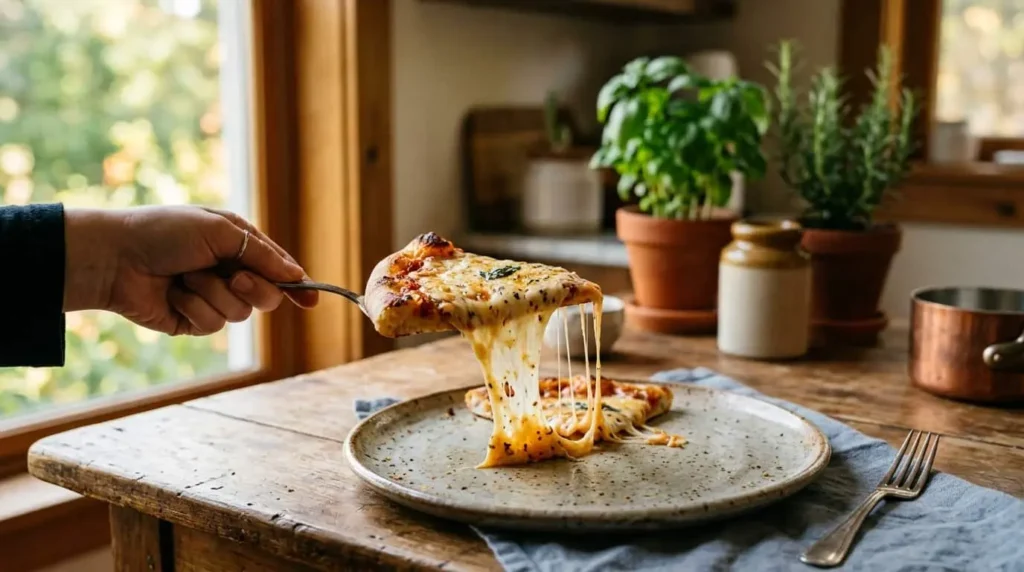 calories in a slice of pizza