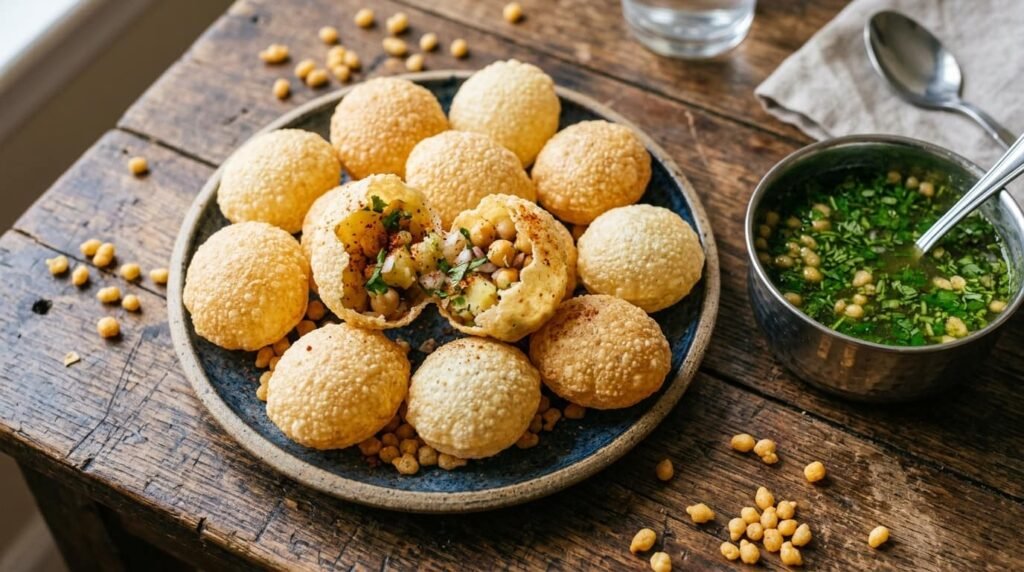 Pani Puri Recipe: Crispy Golgappa with Spicy Pani