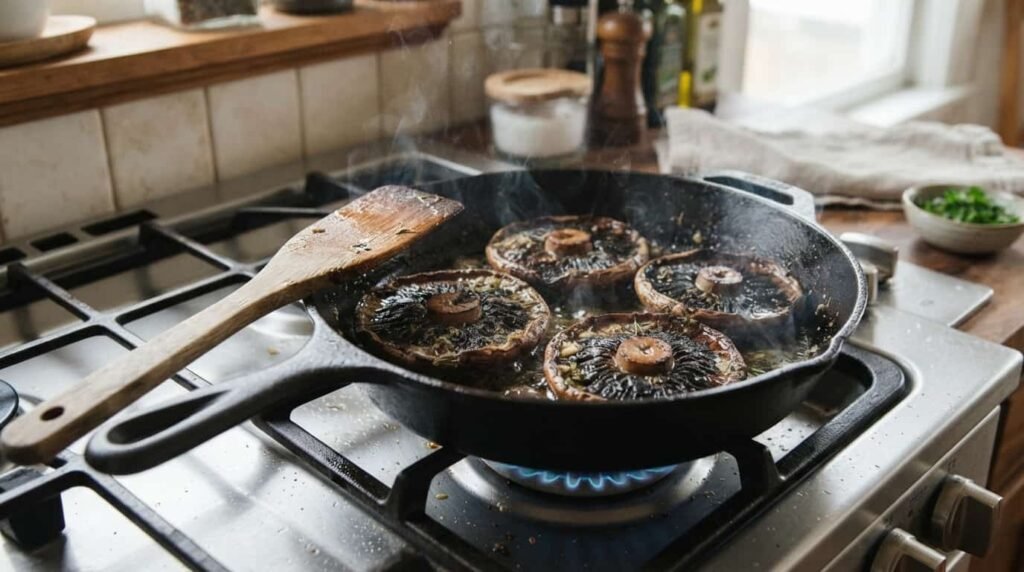 How to Cook Portobello Mushrooms in a Pan