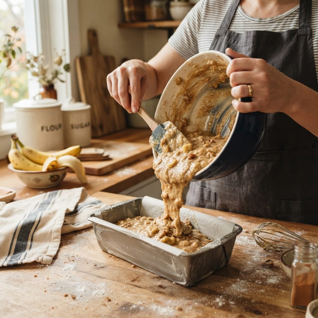 How to Make Banana Bread with 2 Bananas, Step by Step