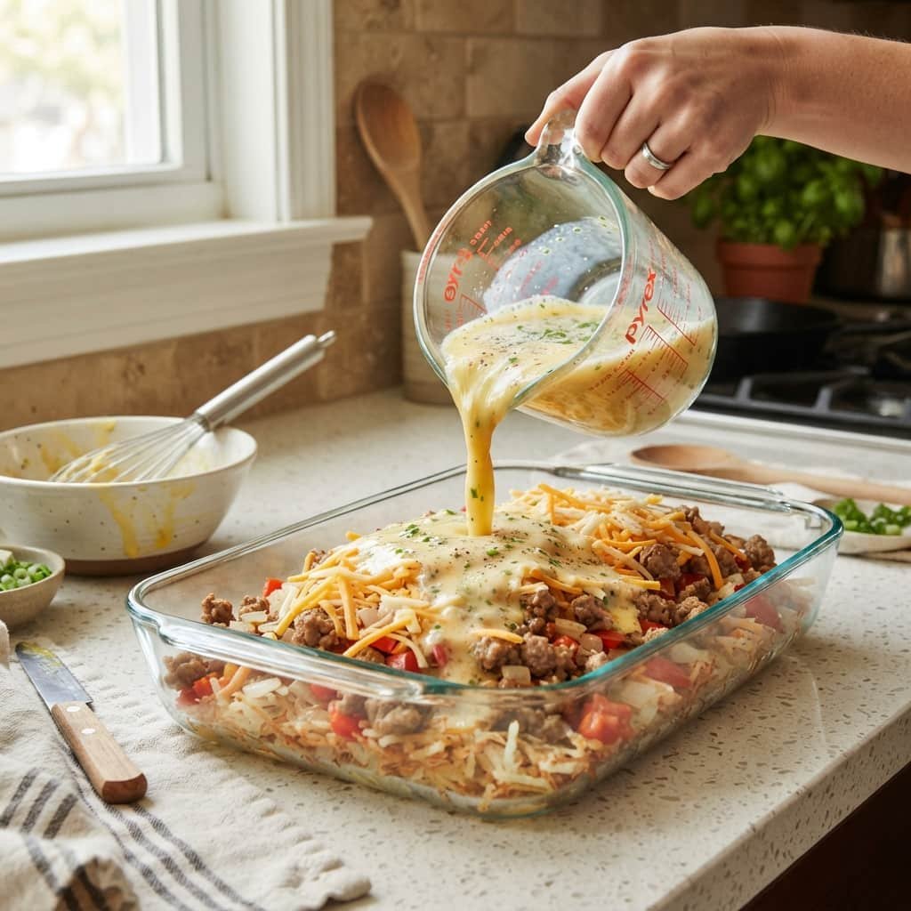 How to Make Hash Brown Breakfast Casserole Step by Step