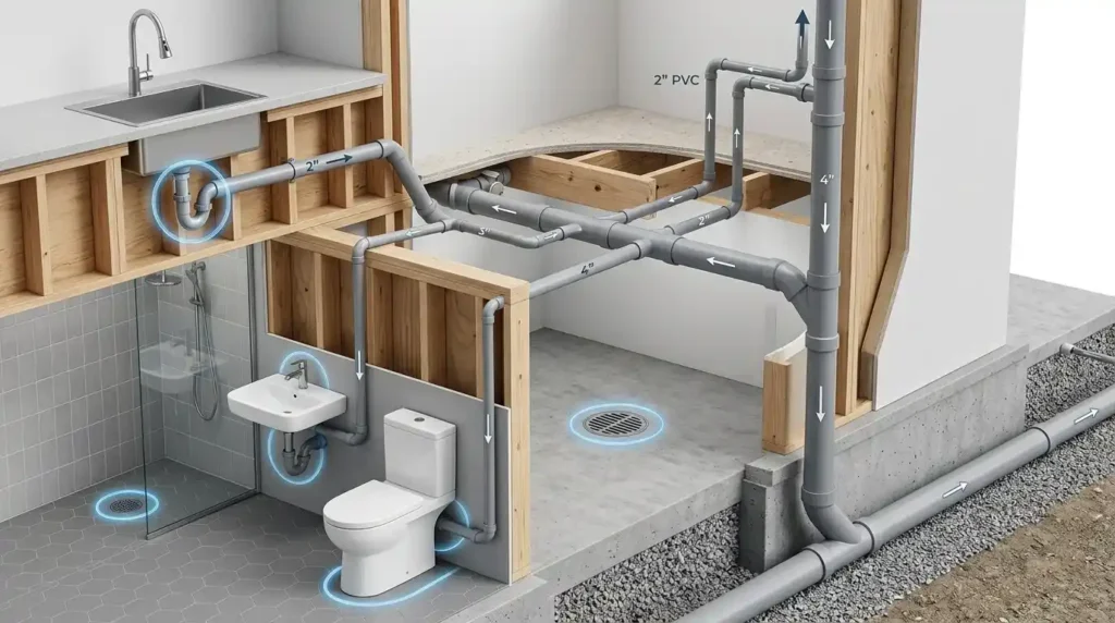 Residential plumbing ayout
