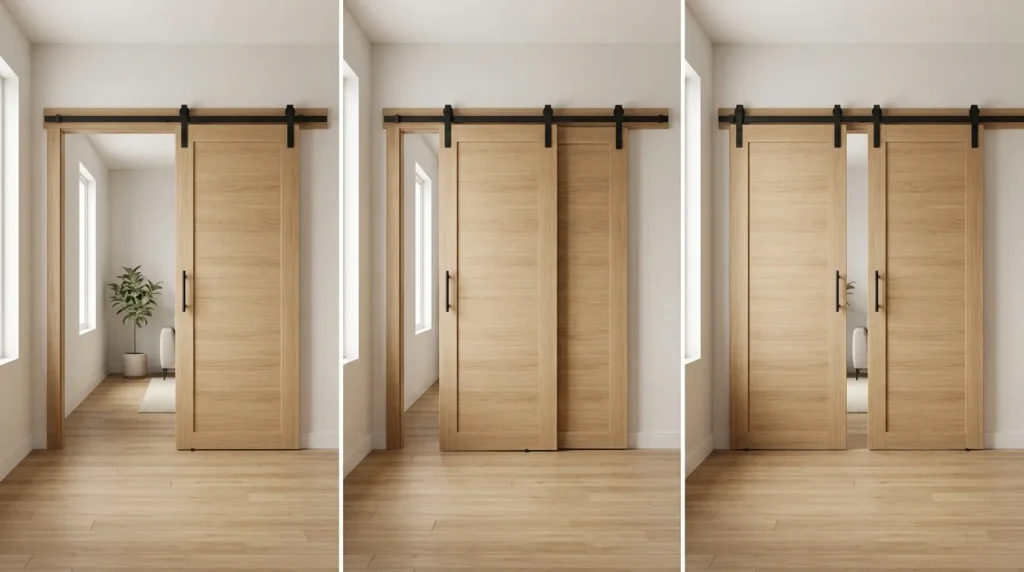 Sliding door configuration comparison