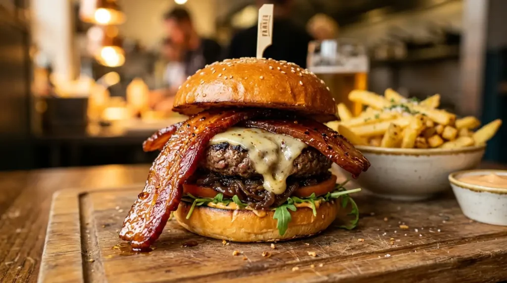 sweet and spicy bacon burger