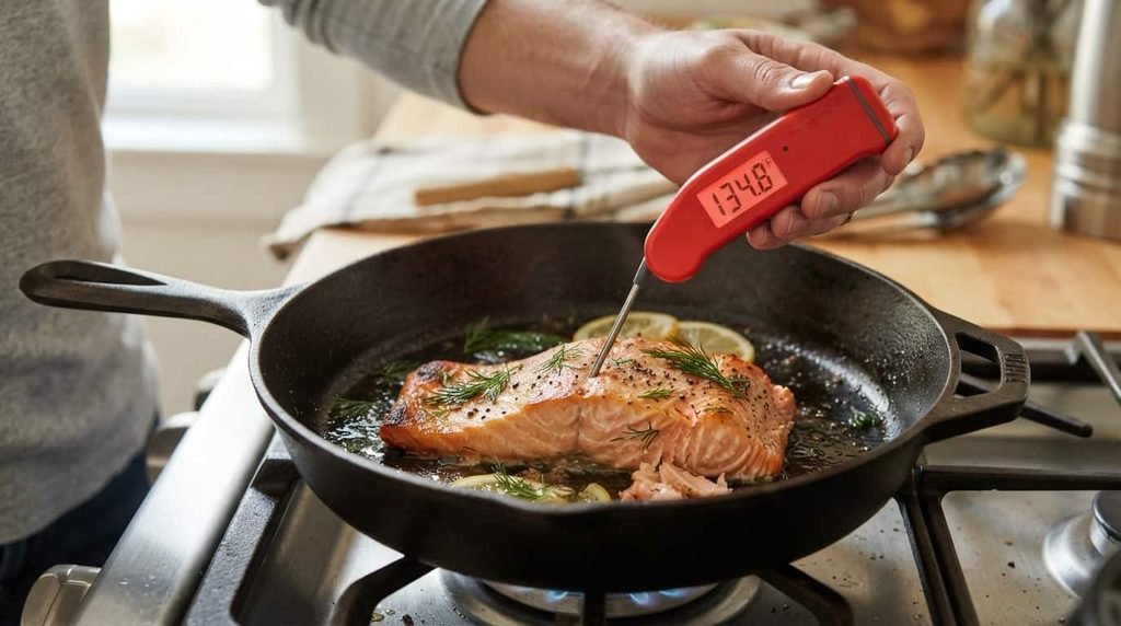 How to Tell When Fried Salmon Is Done