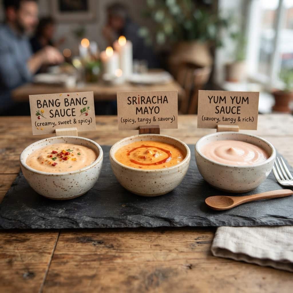 Bang Bang Shrimp Sauce vs. Other Creamy Chili Sauces