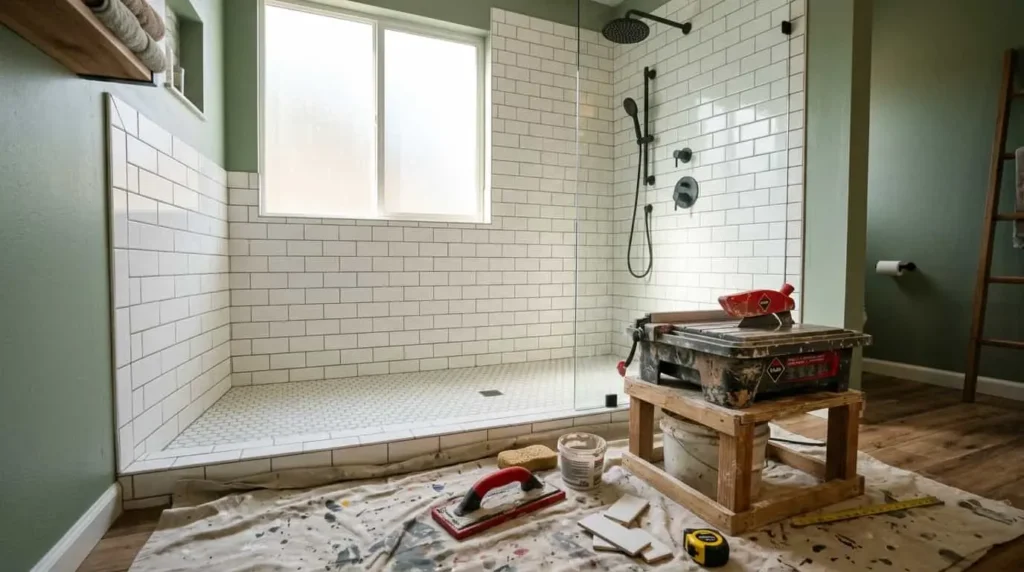 how to tile a shower