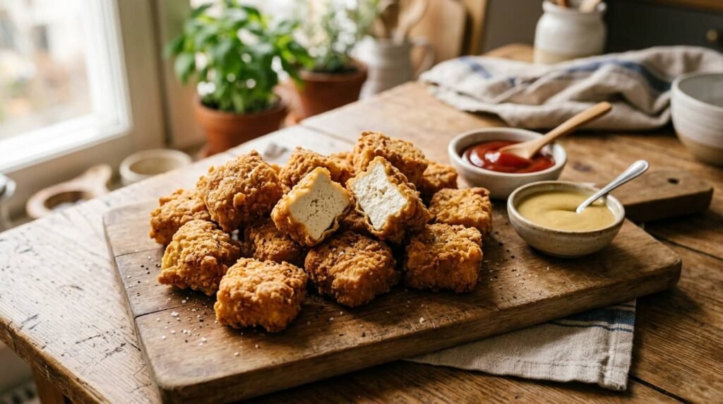 Crispy Tofu Nuggets Recipe (Baked or Air Fryer)