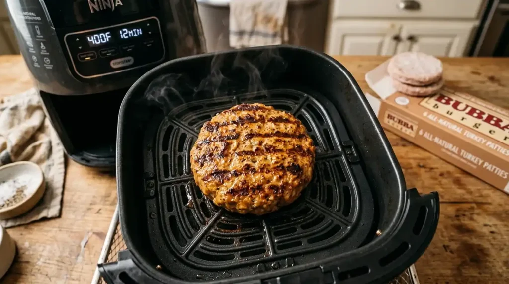 frozen turkey burger air fryer