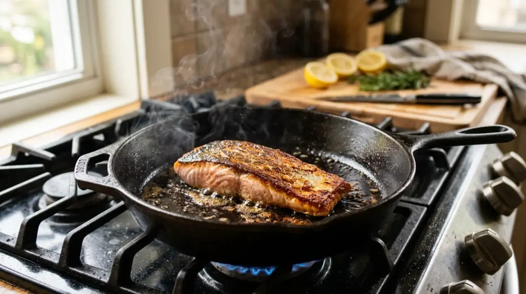 how to cook salmon on the stove