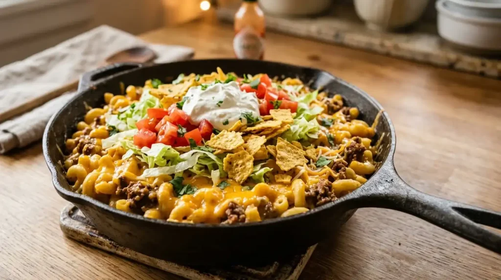 taco mac and cheese