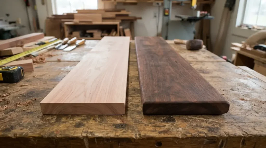 Comparing fresh and aged wood