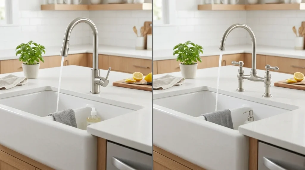 Comparing kitchen faucet styles