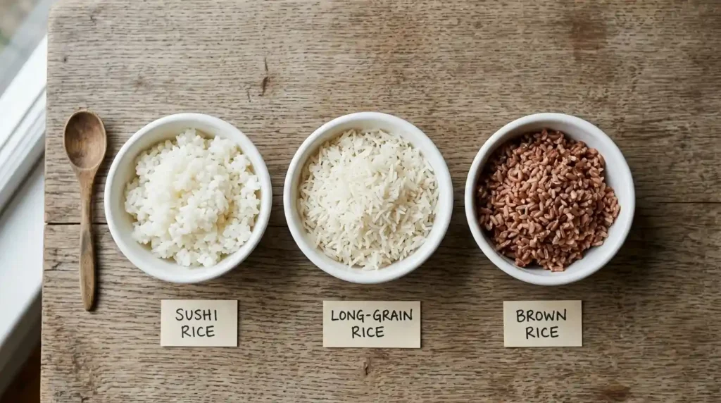 Three rice bowls